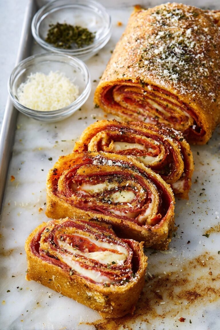 Cheesy Pepperoni Rolls with Marinara Dipping Recipe