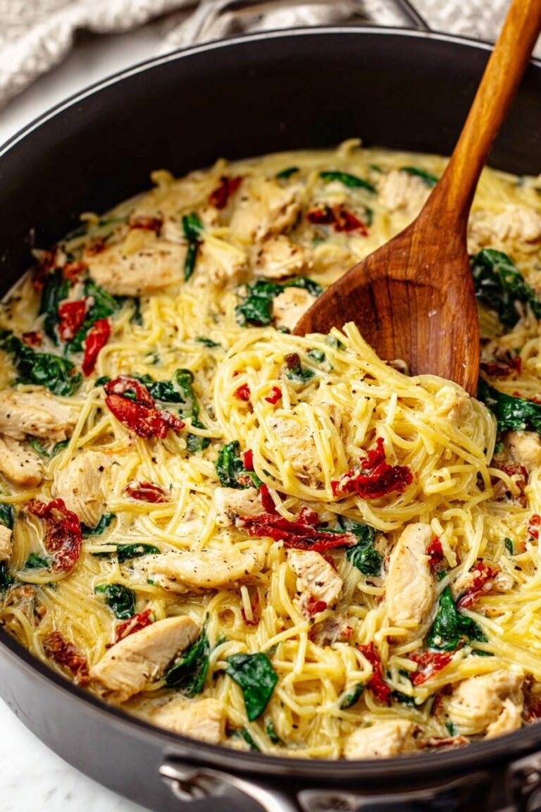 Tuscan Chicken with Spaghetti Squash Recipe