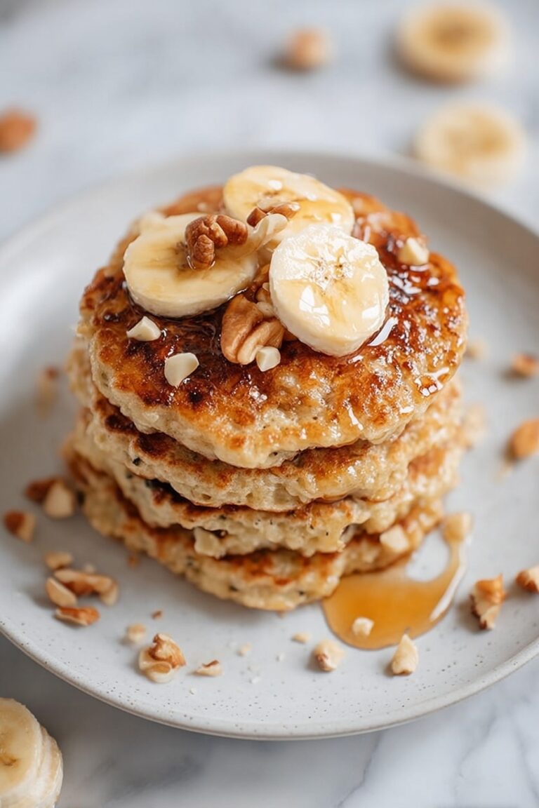 Healthy Banana Oatmeal Pancakes Recipe