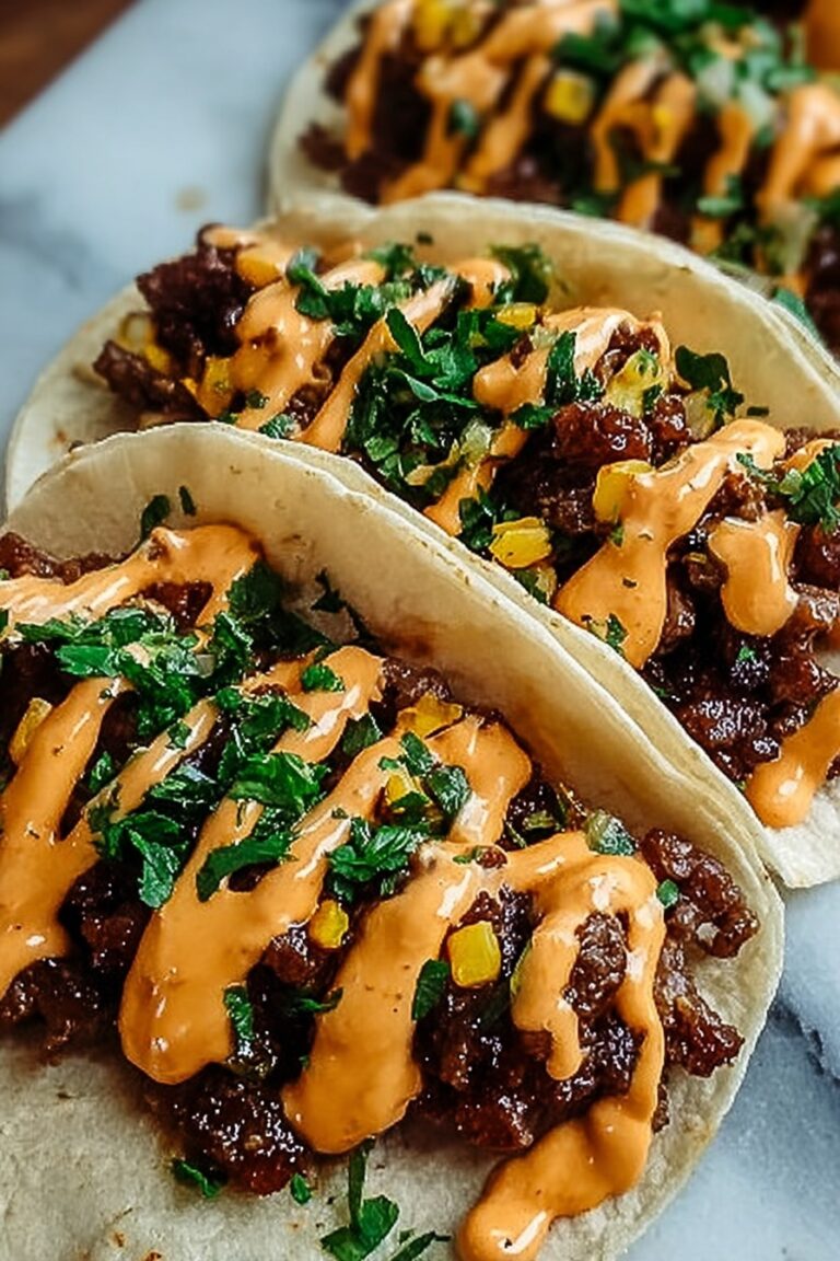 Garlic Honey BBQ Tacos Recipe