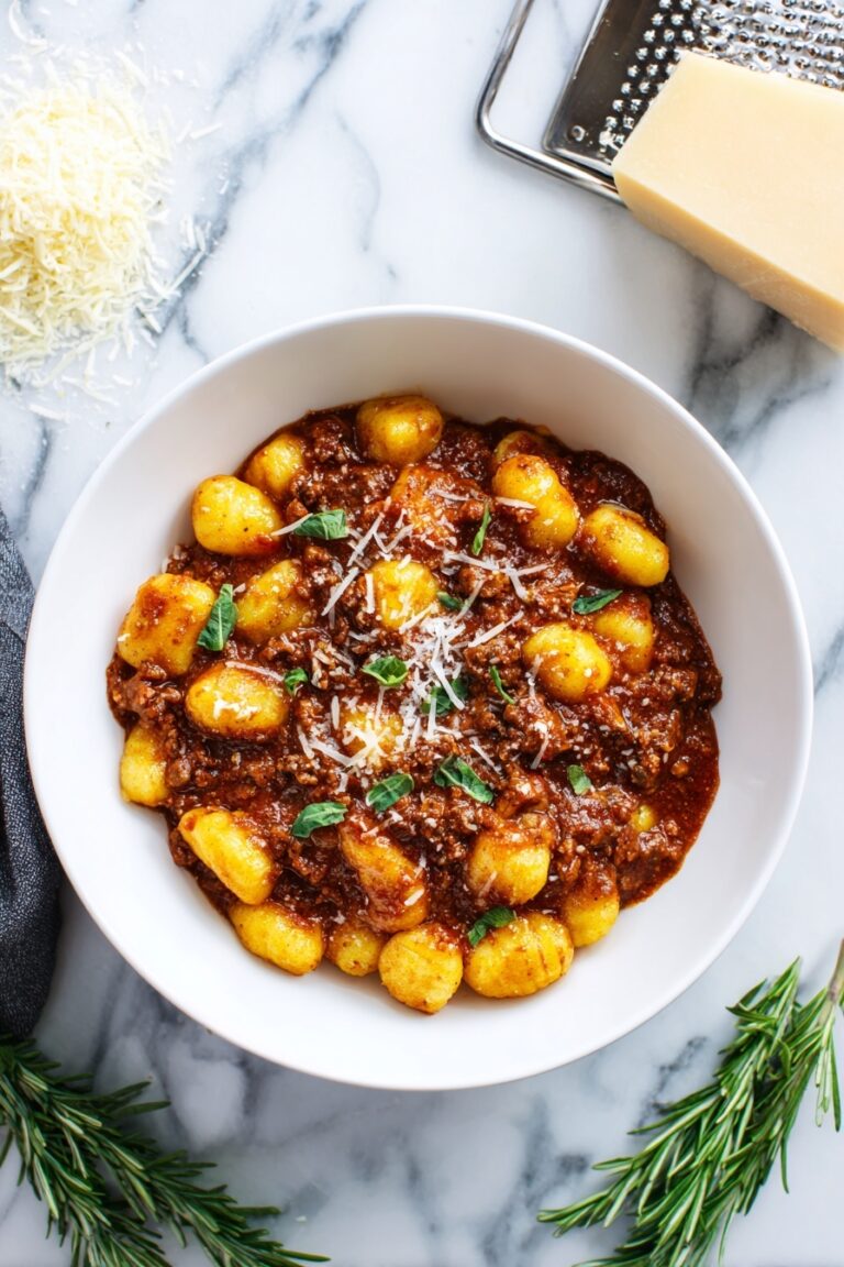Gnocchi Bolognese Recipe