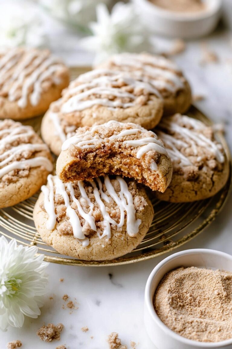 Coffee Cake Cookies with Streusel Topping Recipe
