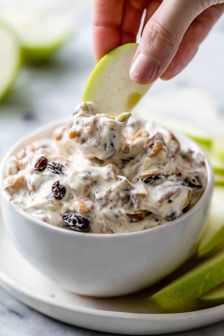 Apple Toffee Dip with Chocolate Chips Recipe