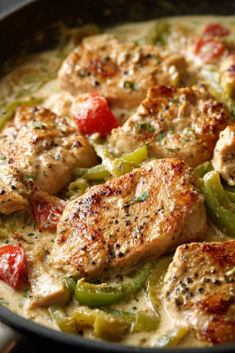 Creamy Pepperoncini Chicken Skillet Recipe