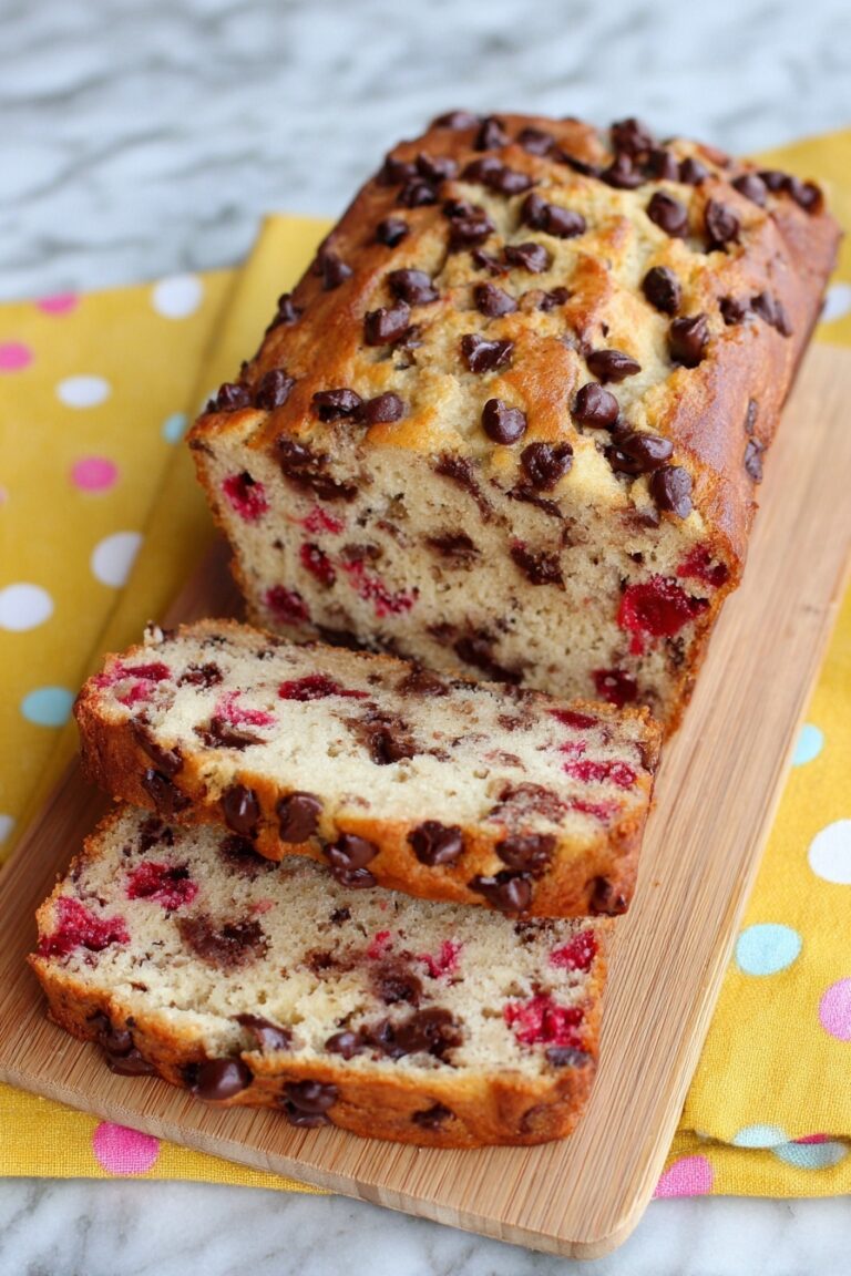 Raspberry Banana Chocolate Bread Recipe