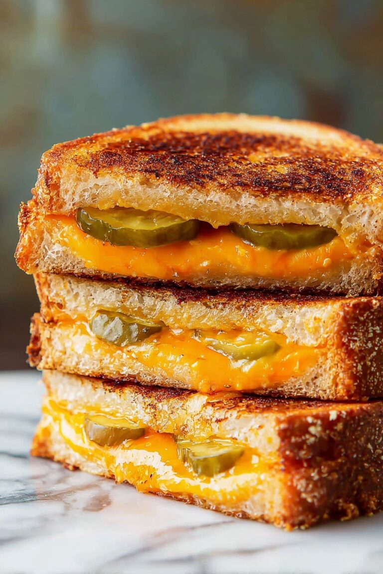Pickle and Cheddar Grilled Cheese Recipe