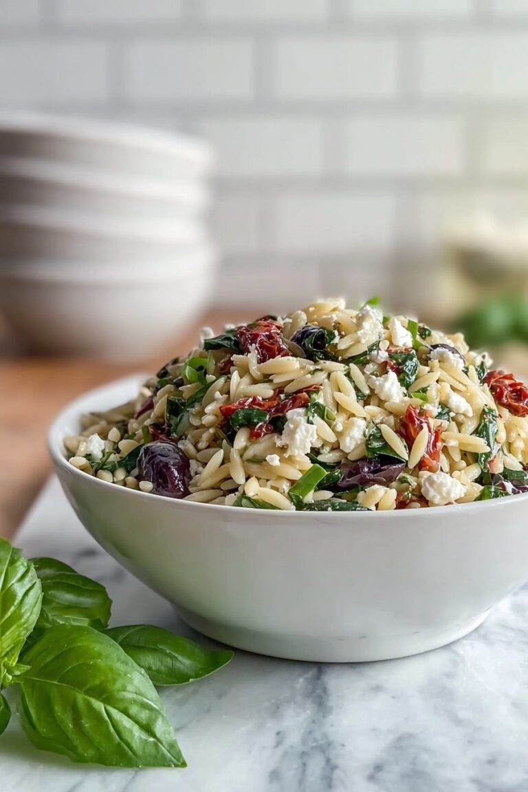 Sun-Dried Tomato and Feta Orzo Salad Recipe