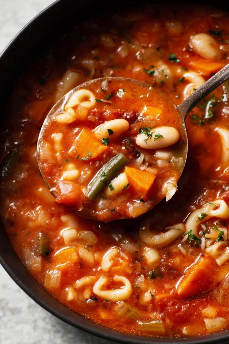 Easy Vegetable Minestrone Soup Recipe