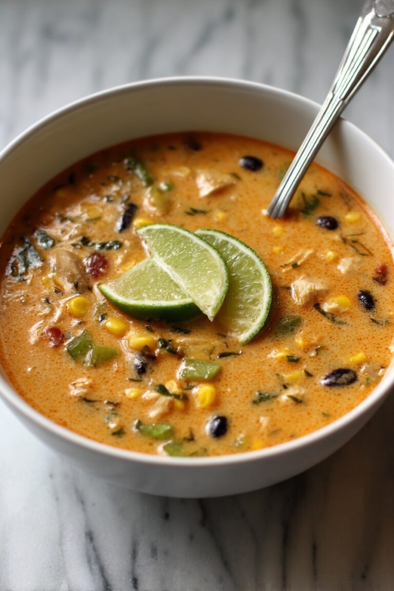 Creamy Chicken Poblano and Black Bean Soup Recipe