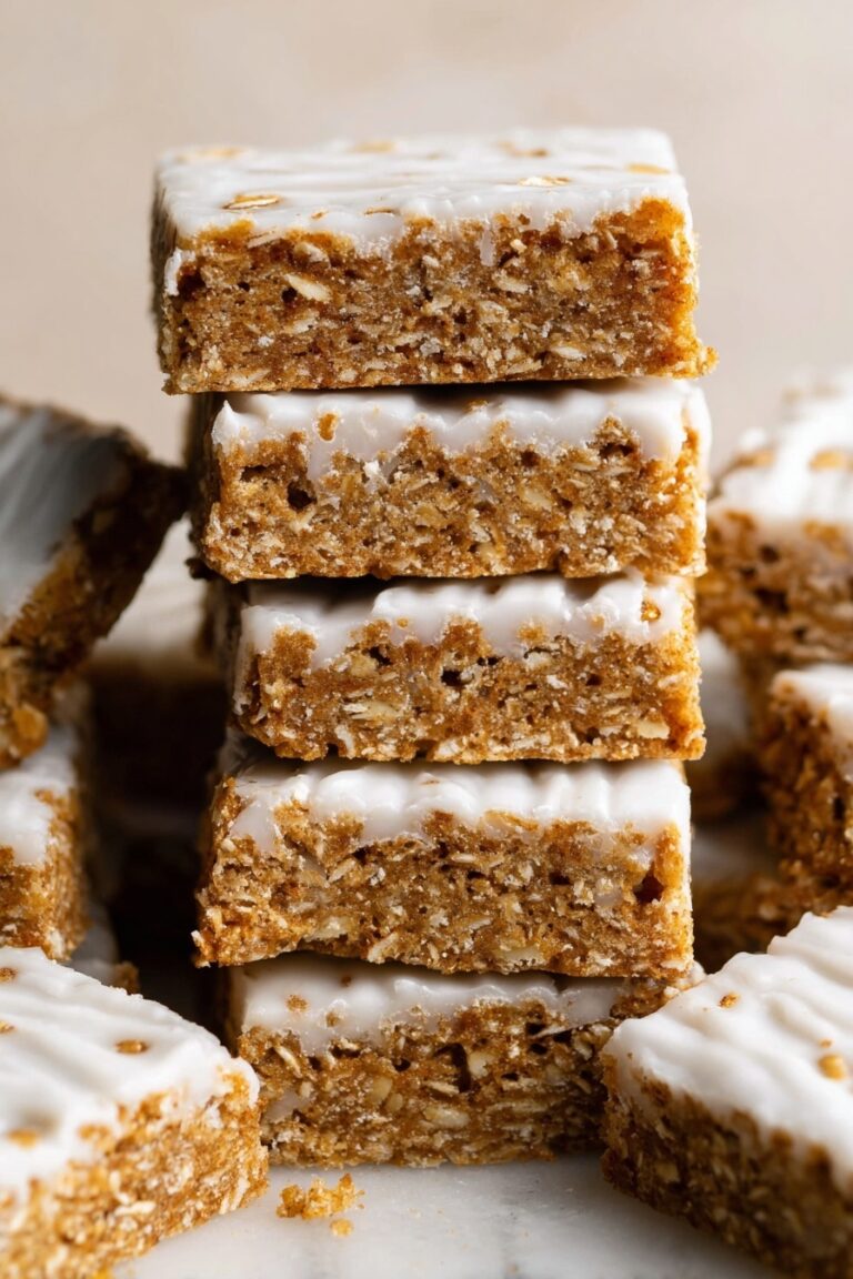 Iced Oatmeal Cookie Bars Recipe