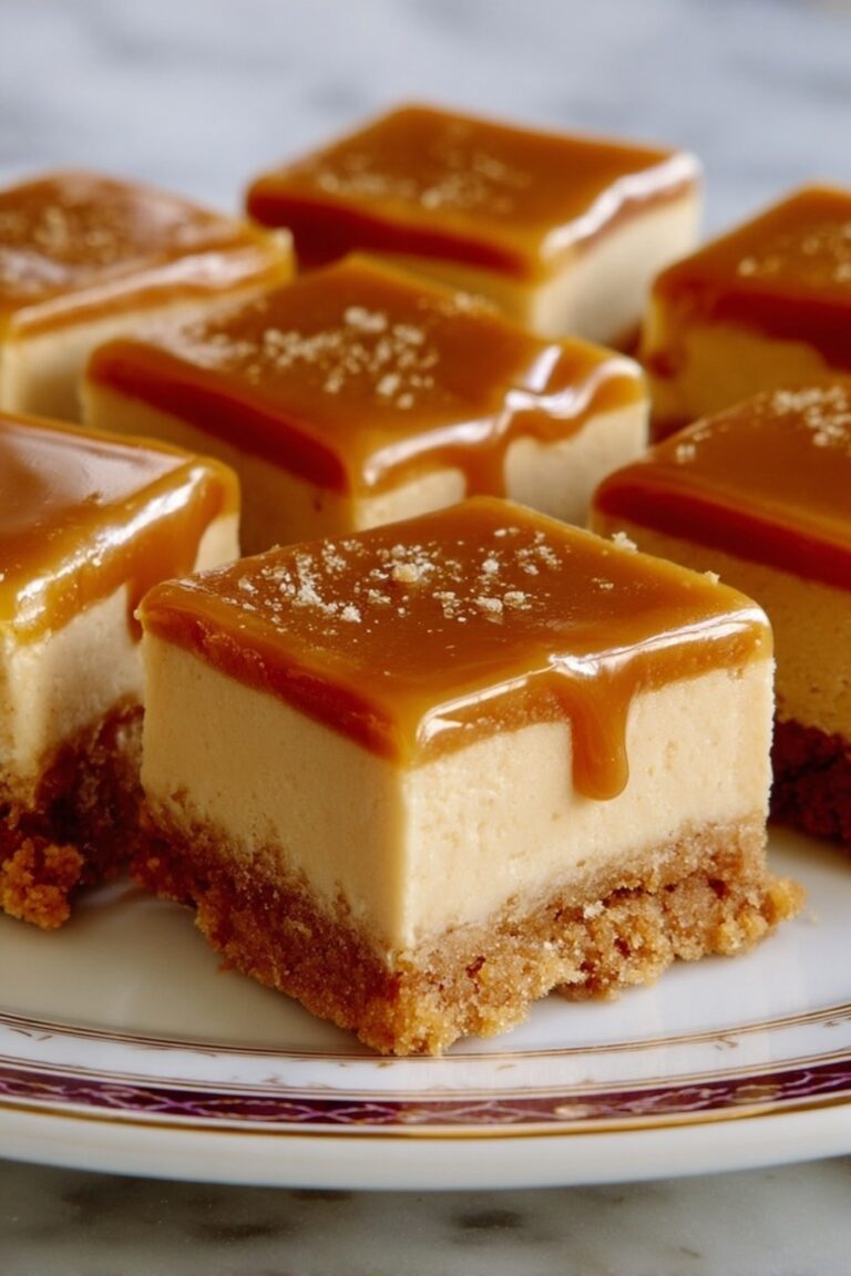 Dulce de Leche Cheesecake Bars Recipe