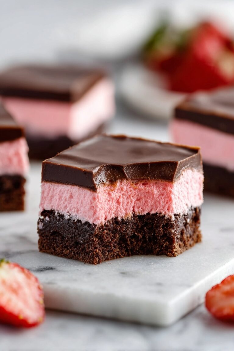 Chocolate Strawberry Brownie Bars Recipe