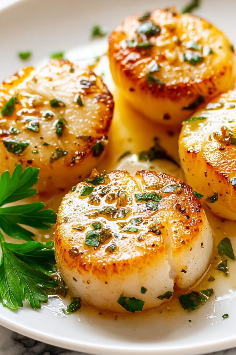 Garlic Butter Seared Scallops Recipe