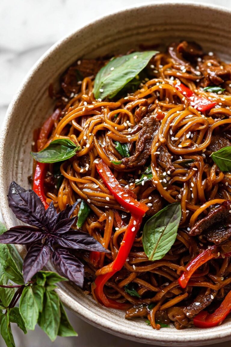 Korean Beef Sesame Noodles Recipe