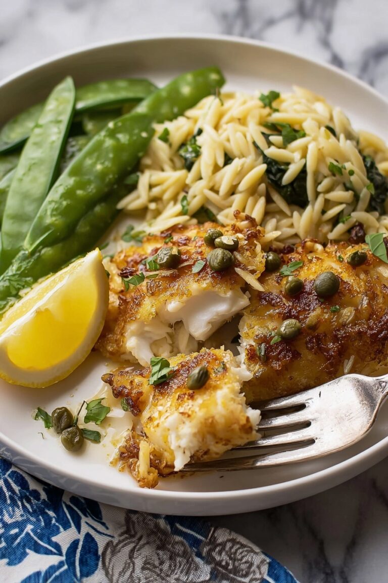 Pan Seared Cod with Lemon Capers Sauce Recipe