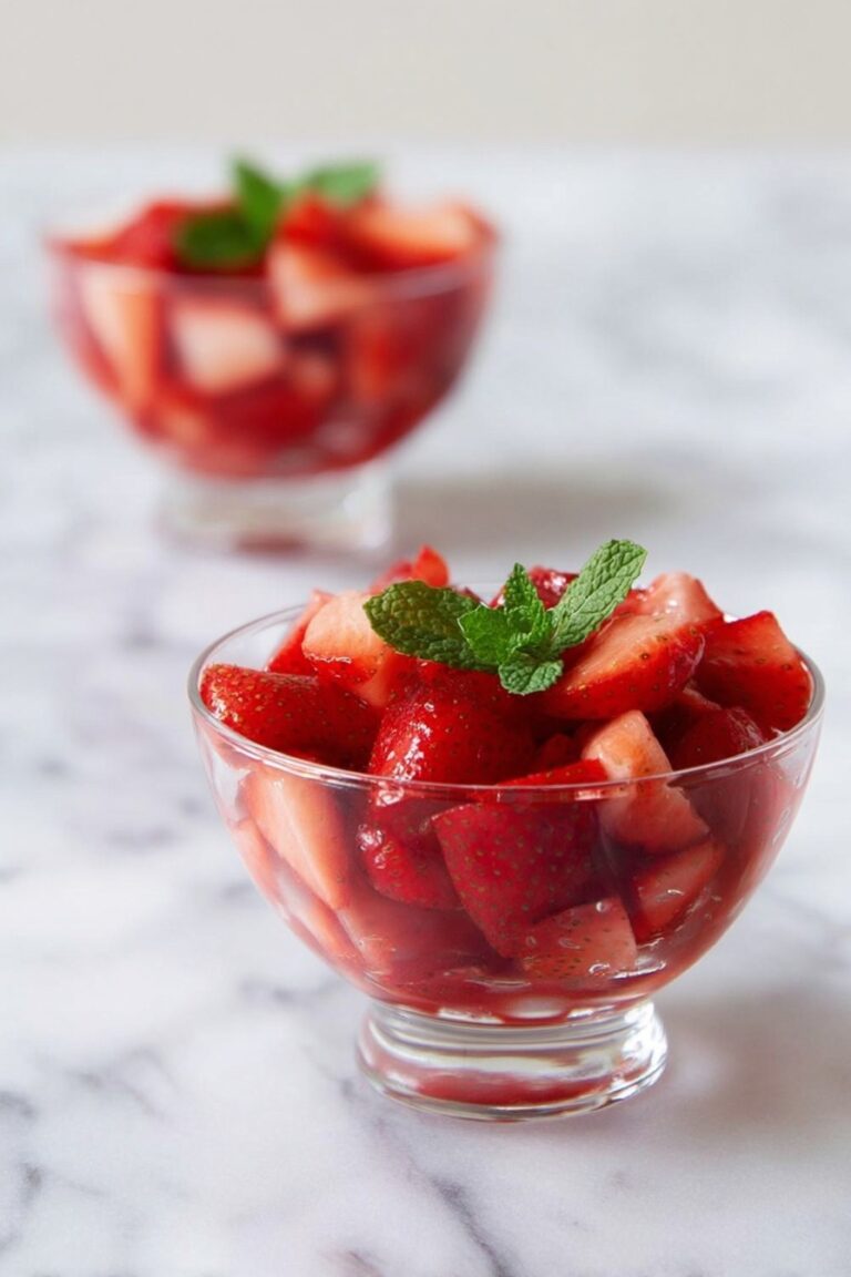 Strawberry Mint Fruit Salad Recipe
