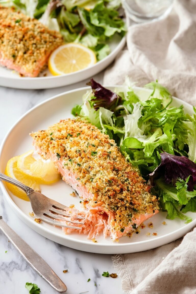 Parmesan Crusted Salmon Bake Recipe