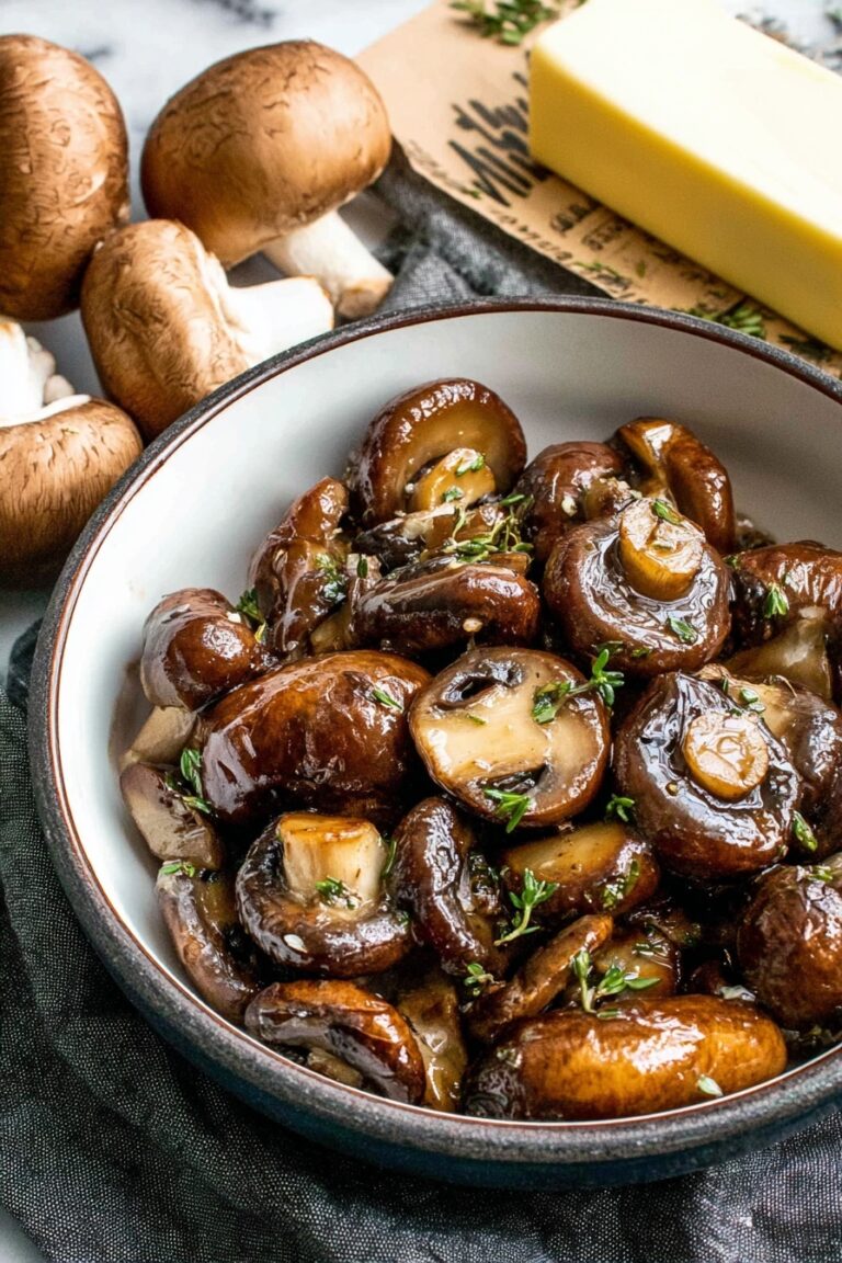 Garlic Butter Mushrooms Recipe