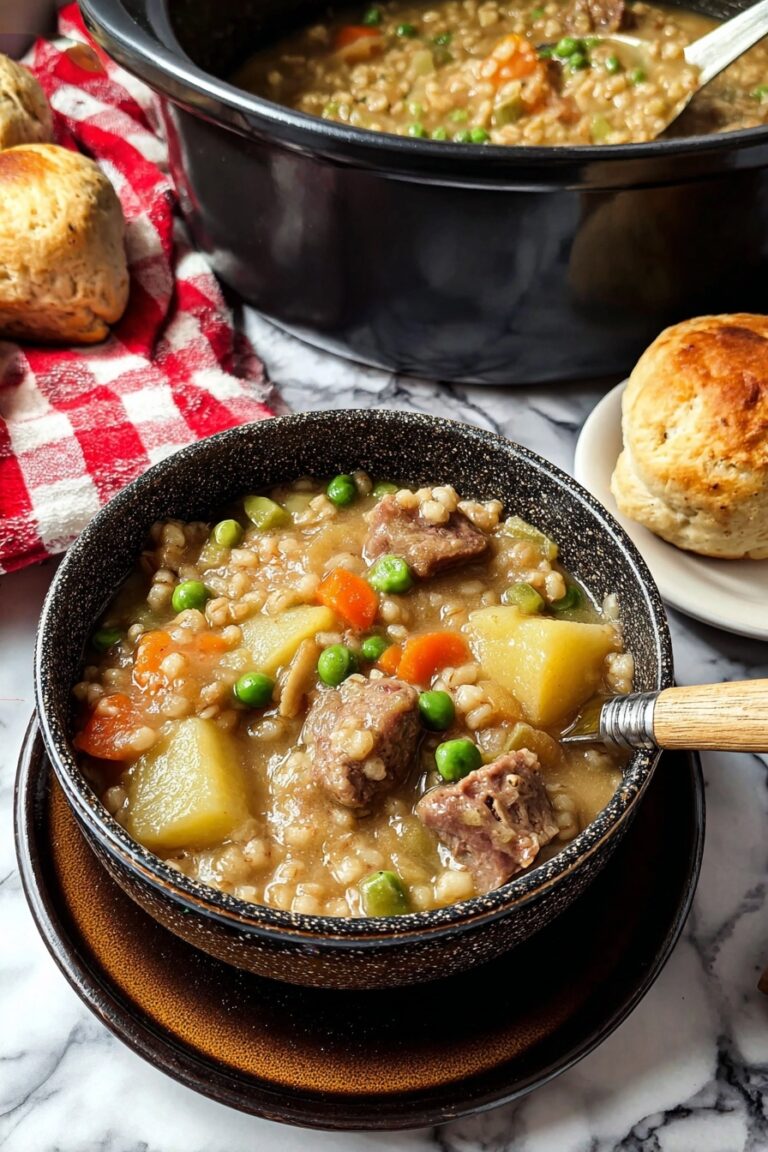 Slow Cooker Irish Lamb Stew with Barley Recipe